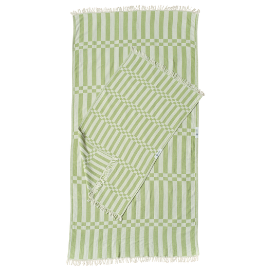 The Lane towel large GREEN