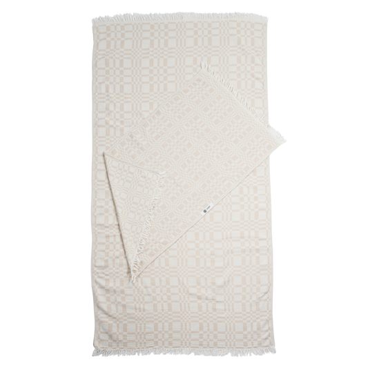 Check-Box towel large BEIGE