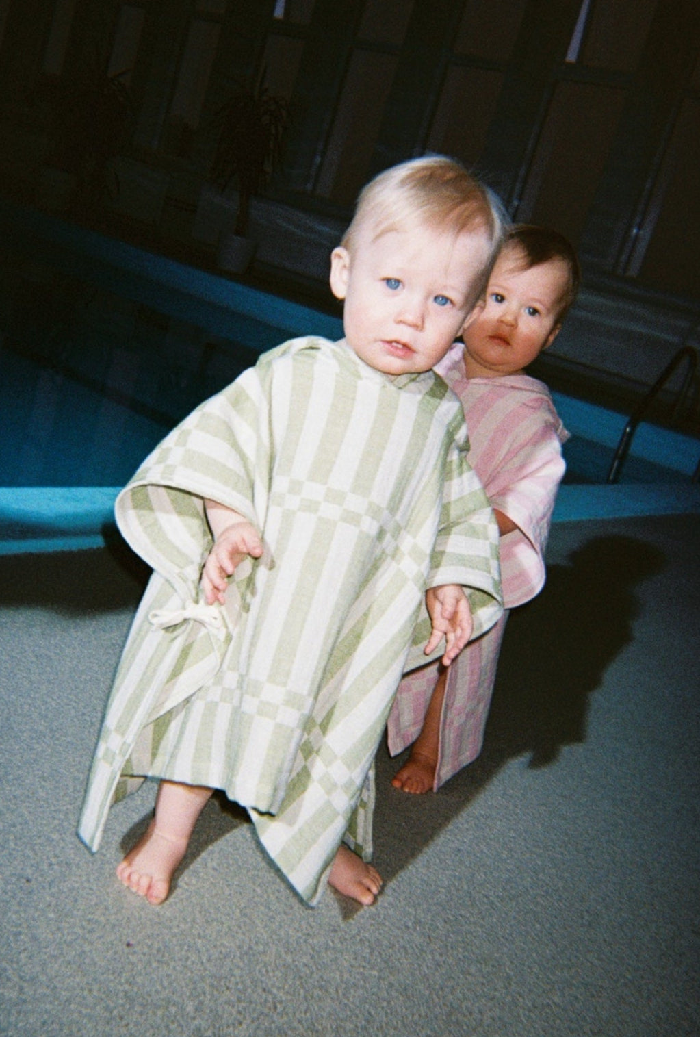 Children poncho towel GREEN