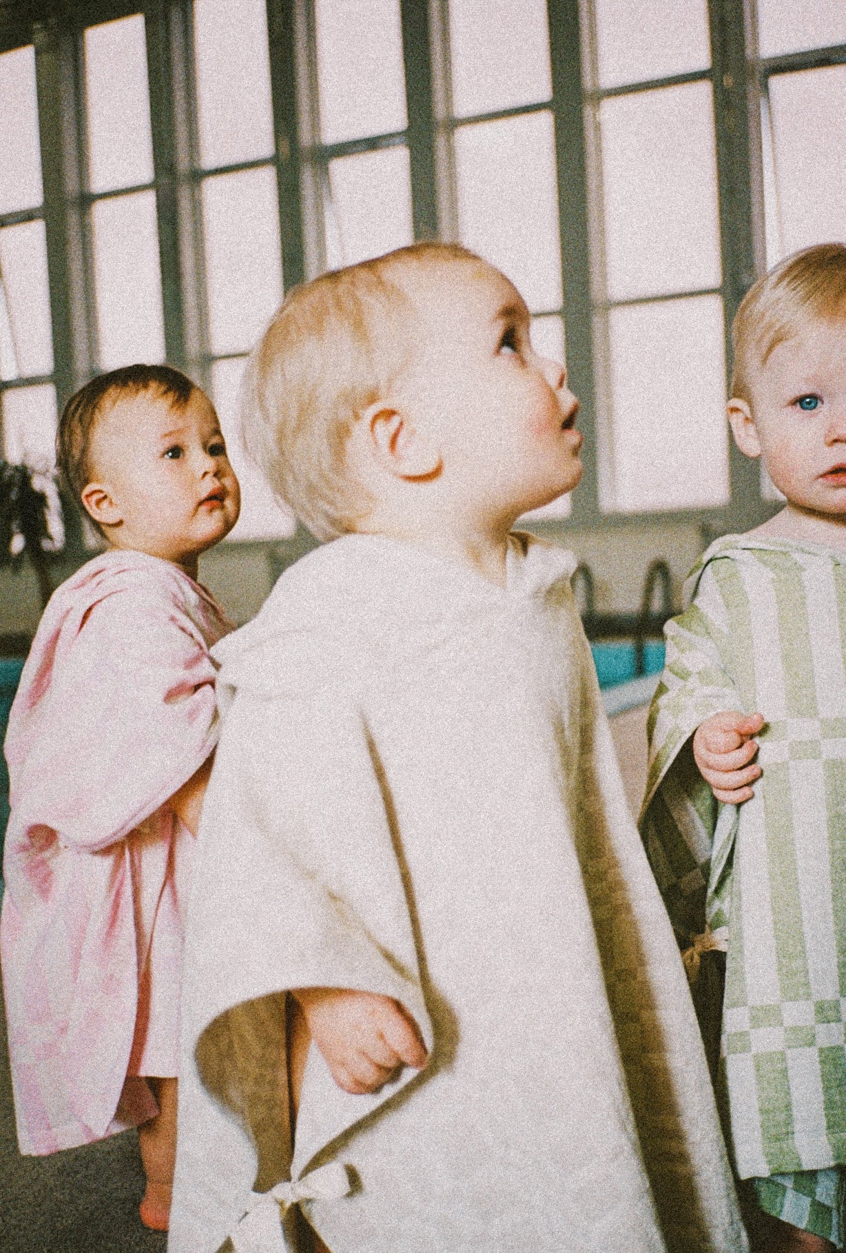 Children poncho towel GREEN