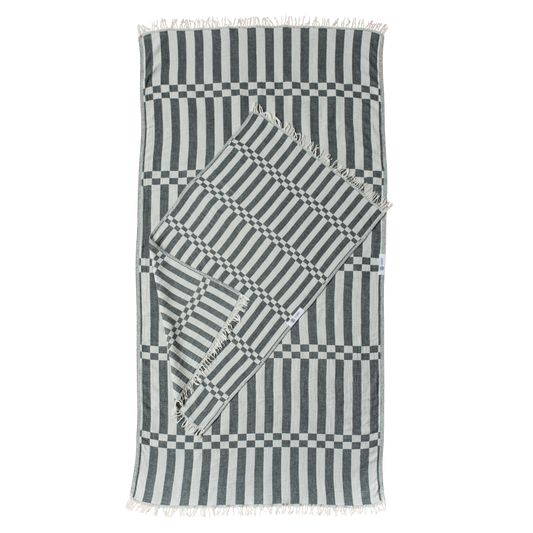 The Lane towel large BLACK