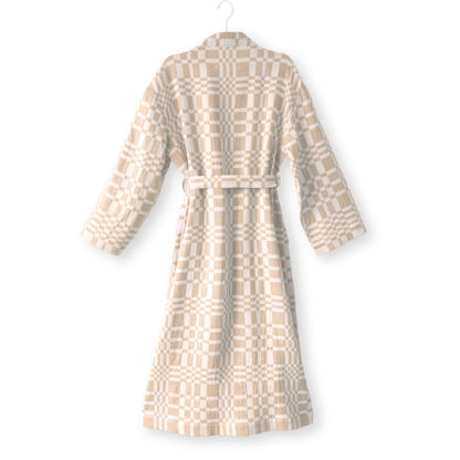 Bathrobe in Check-Box pattern BLUE